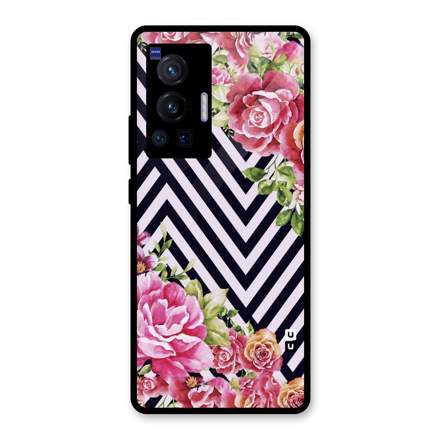 Bloom Zig Zag Glass Back Case for Vivo X70 Pro