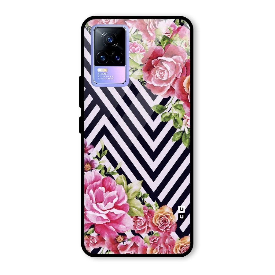 Bloom Zig Zag Glass Back Case for Vivo Y73