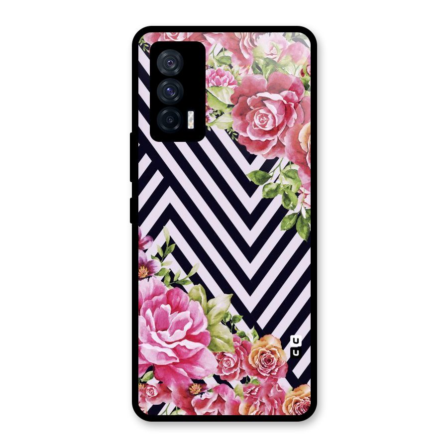 Bloom Zig Zag Glass Back Case for Vivo iQOO 7 5G