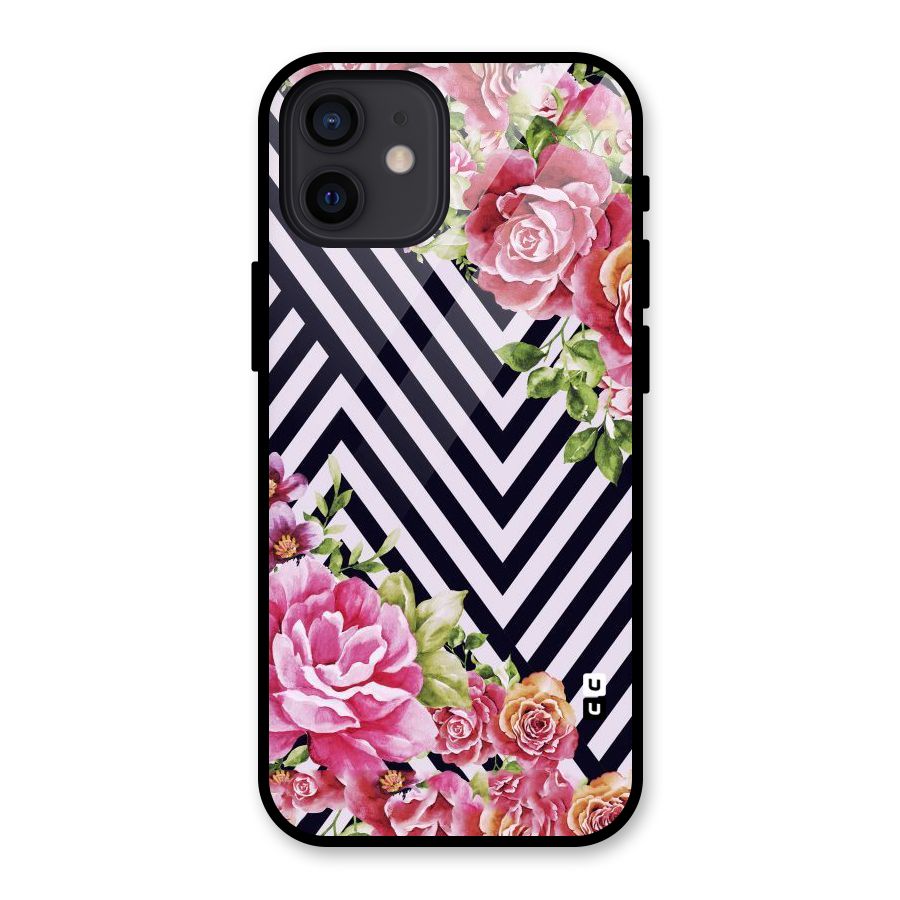 Bloom Zig Zag Glass Back Case for iPhone 12