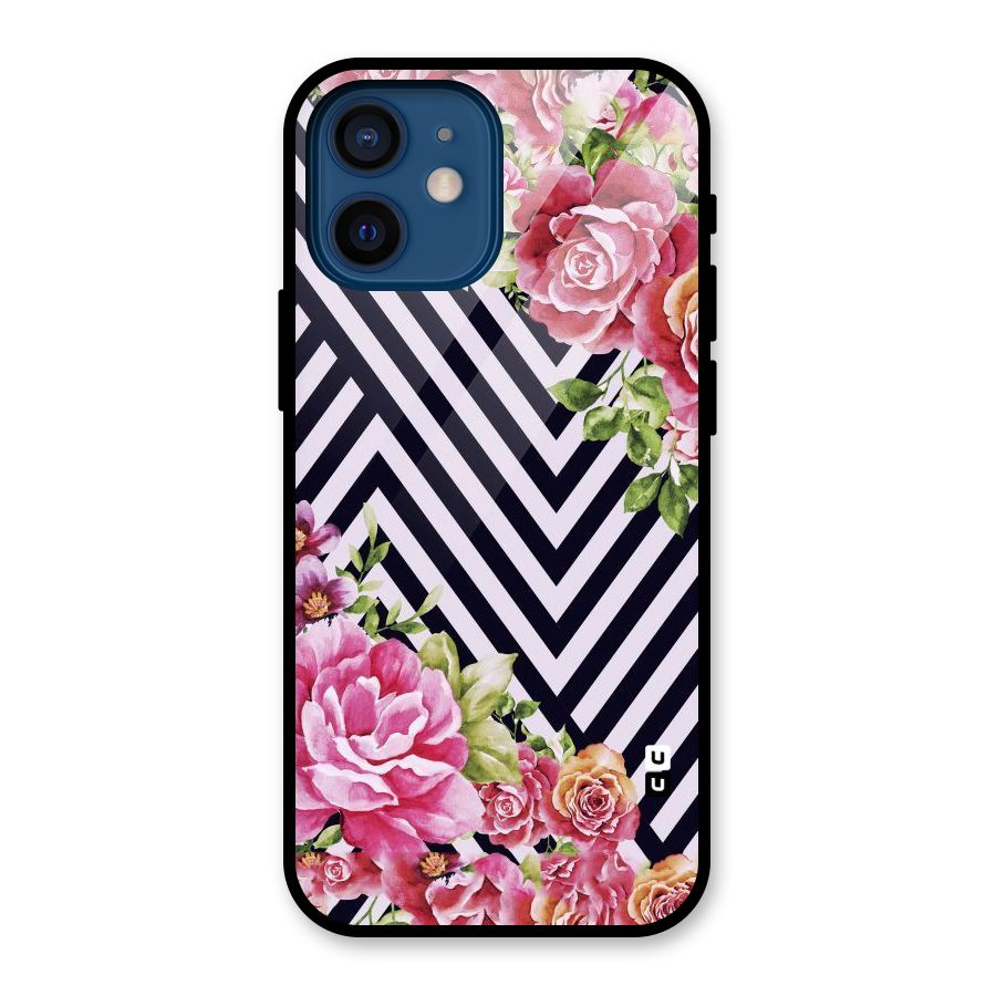 Bloom Zig Zag Glass Back Case for iPhone 12 Mini