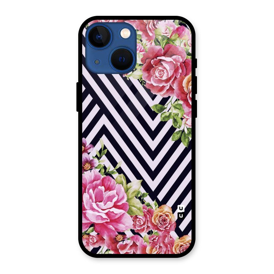 Bloom Zig Zag Glass Back Case for iPhone 13 Mini