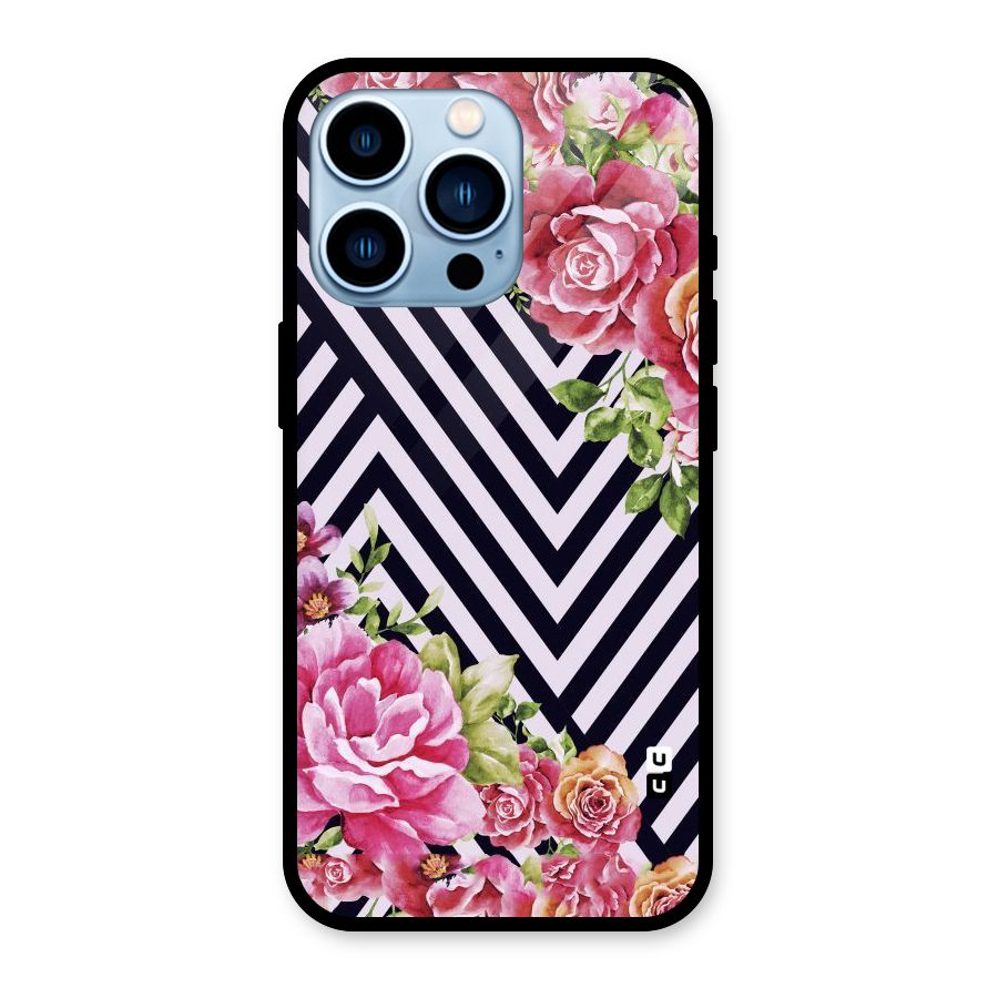 Bloom Zig Zag Glass Back Case for iPhone 13 Pro