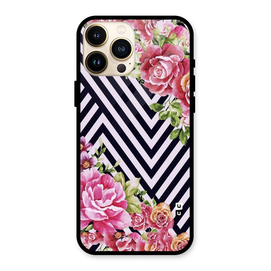 Bloom Zig Zag Glass Back Case for iPhone 13 Pro Max