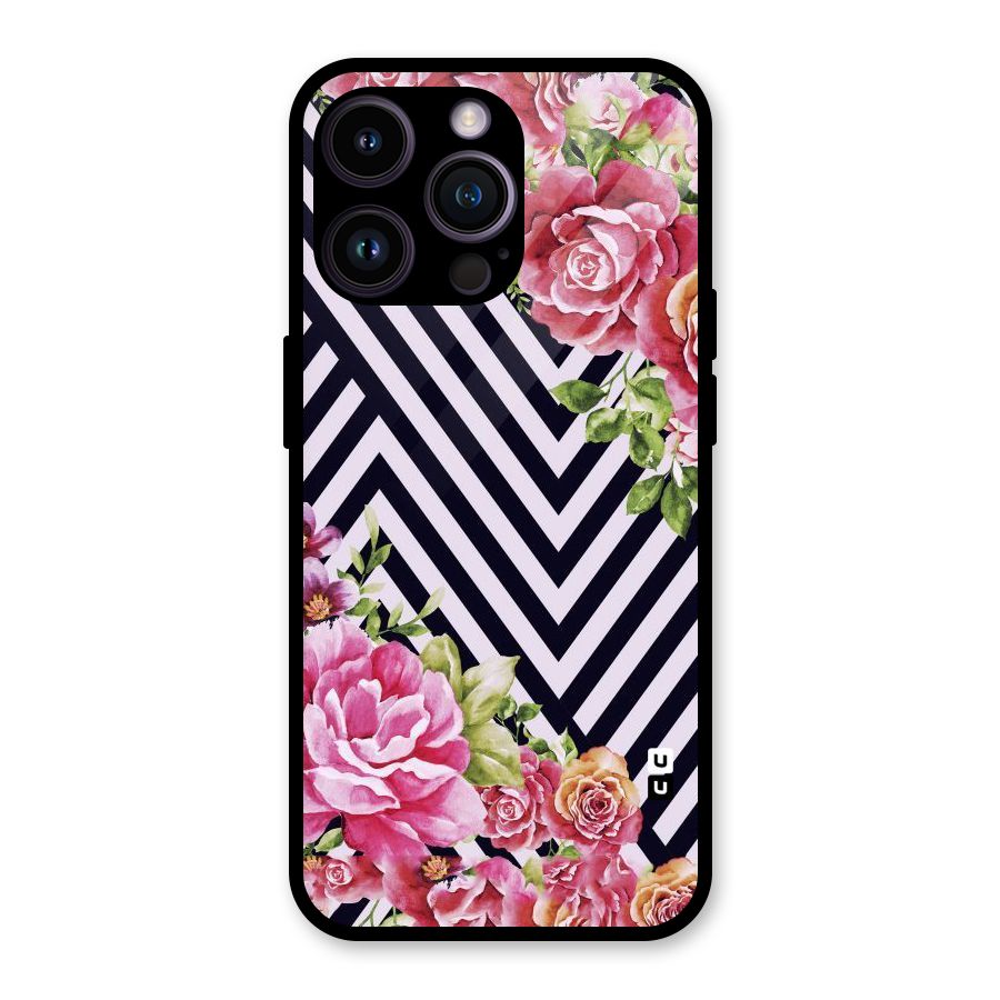Bloom Zig Zag Glass Back Case for iPhone 14 Pro Max