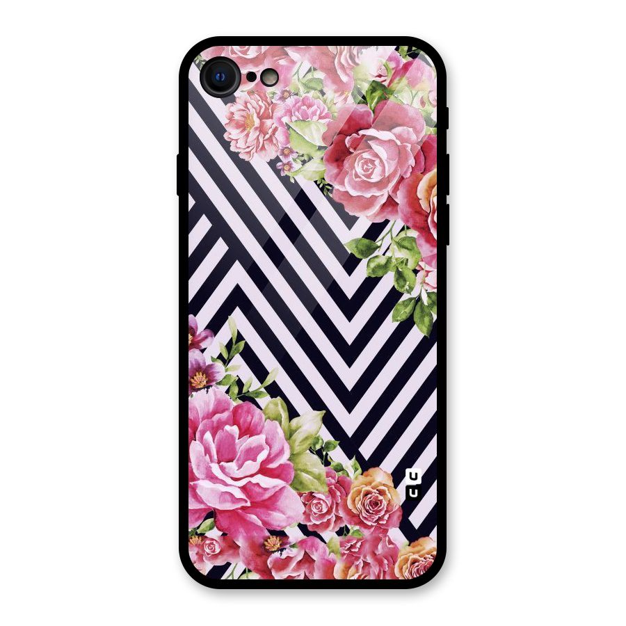 Bloom Zig Zag Glass Back Case for iPhone SE 2022