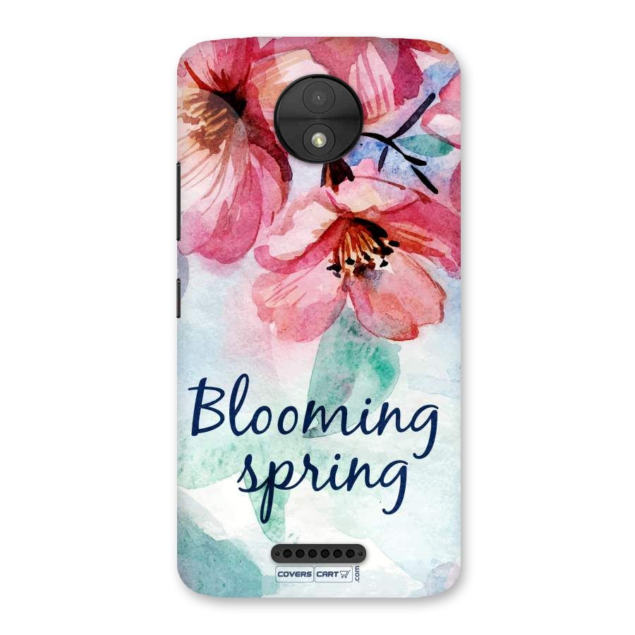 Blooming Spring Back Case for Moto C