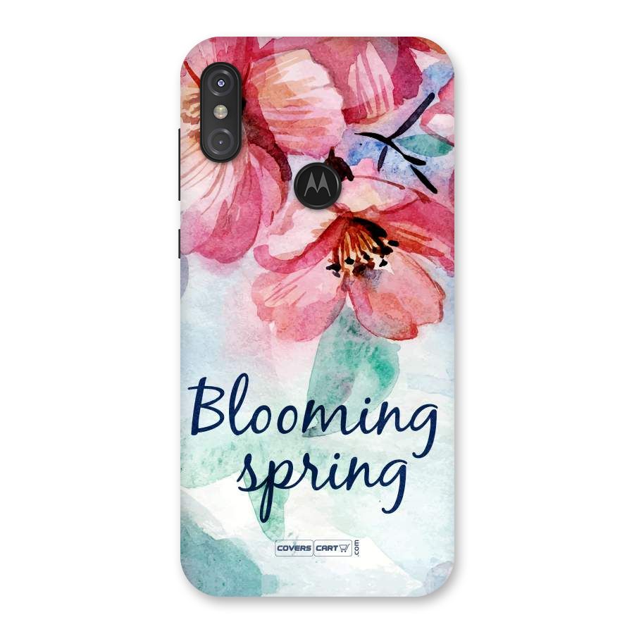 Blooming Spring Back Case for Motorola One Power