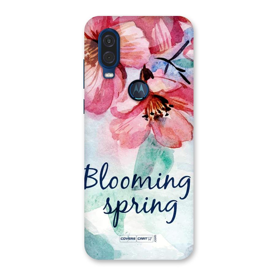 Blooming Spring Back Case for Motorola One Vision