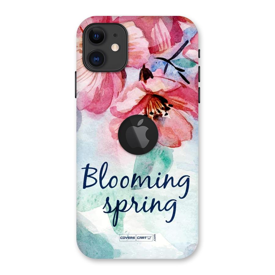 Blooming Spring Back Case for iPhone 11 Logo Cut