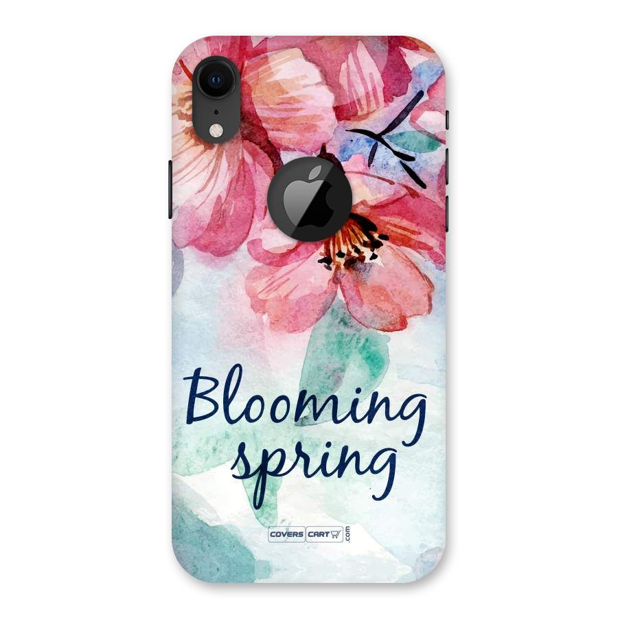 Blooming Spring Back Case for iPhone XR Logo Cut