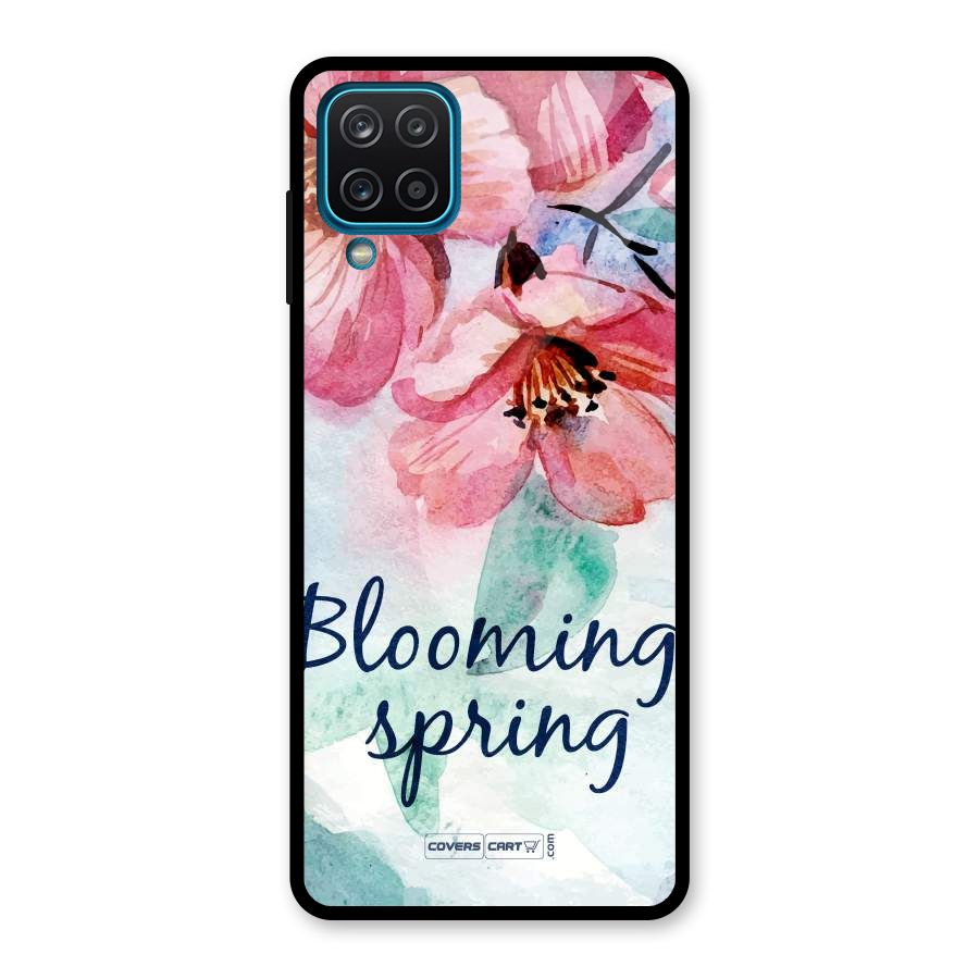 Blooming Spring Glass Back Case for Galaxy A12