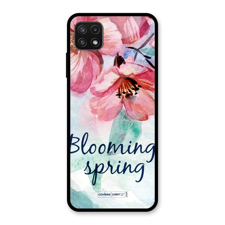 Blooming Spring Glass Back Case for Galaxy A22 5G