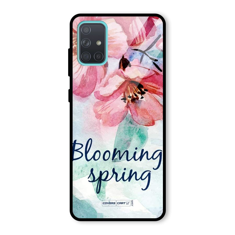 Blooming Spring Glass Back Case for Galaxy A71