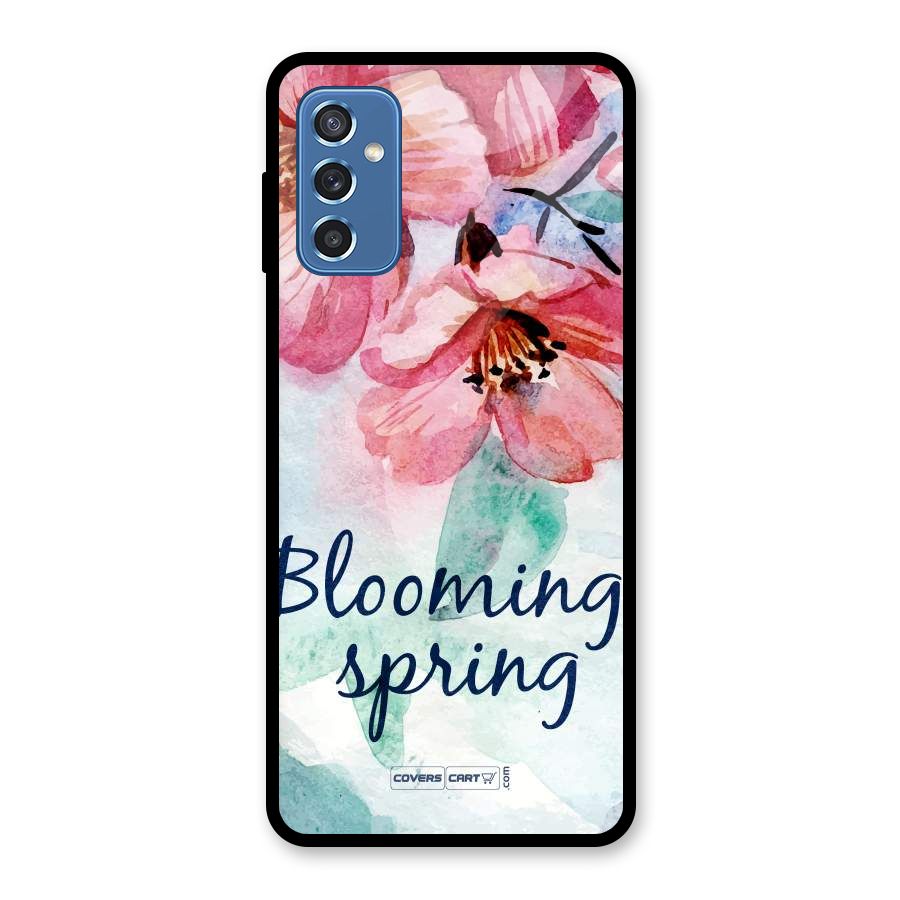 Blooming Spring Glass Back Case for Galaxy M52 5G