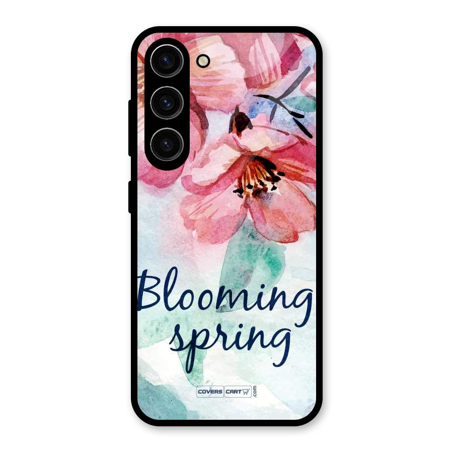 Blooming Spring Glass Back Case for Galaxy S23