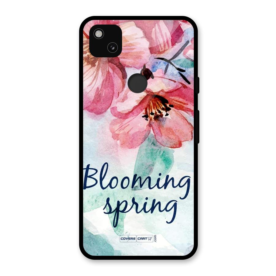 Blooming Spring Glass Back Case for Google Pixel 4a