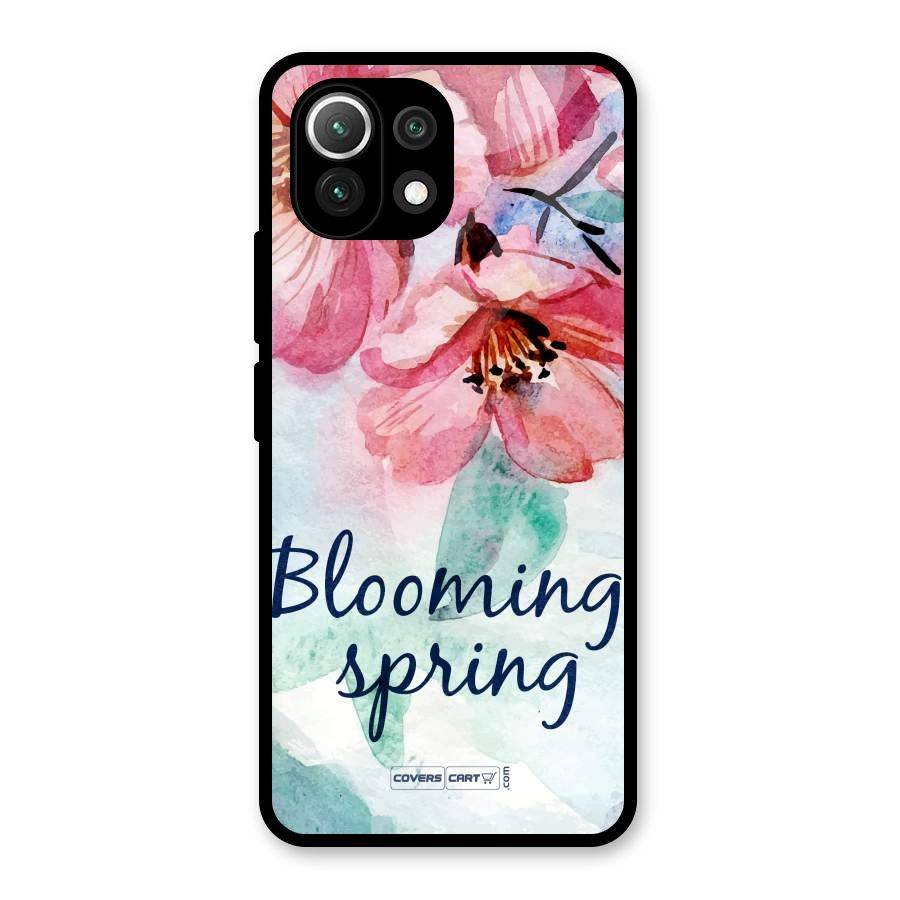 Blooming Spring Glass Back Case for Mi 11 Lite