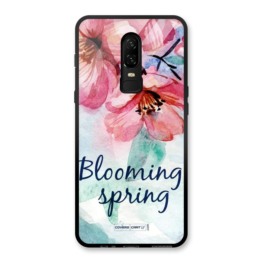 Blooming Spring Glass Back Case for OnePlus 6