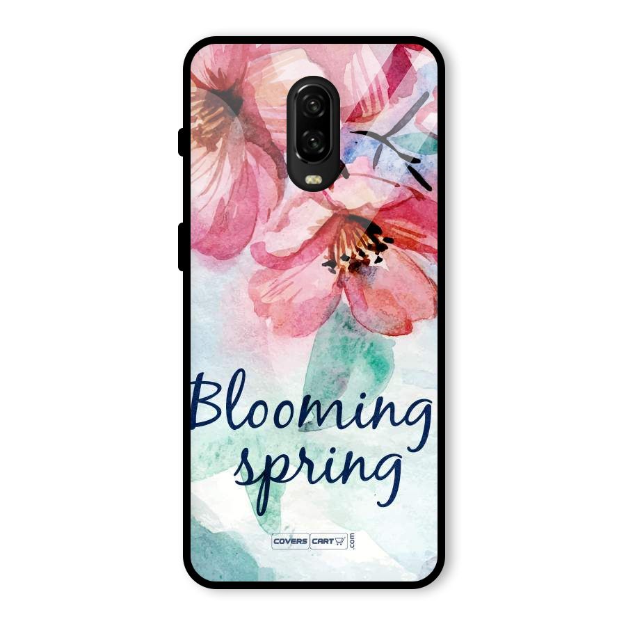 Blooming Spring Glass Back Case for OnePlus 6T