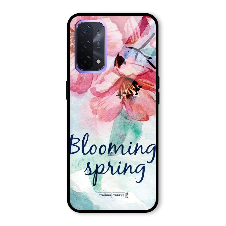 Blooming Spring Glass Back Case for Oppo A74 5G