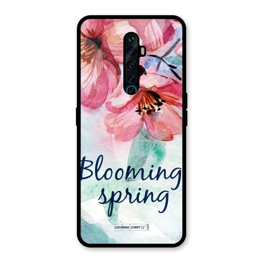 Blooming Spring Glass Back Case for Oppo Reno2 F