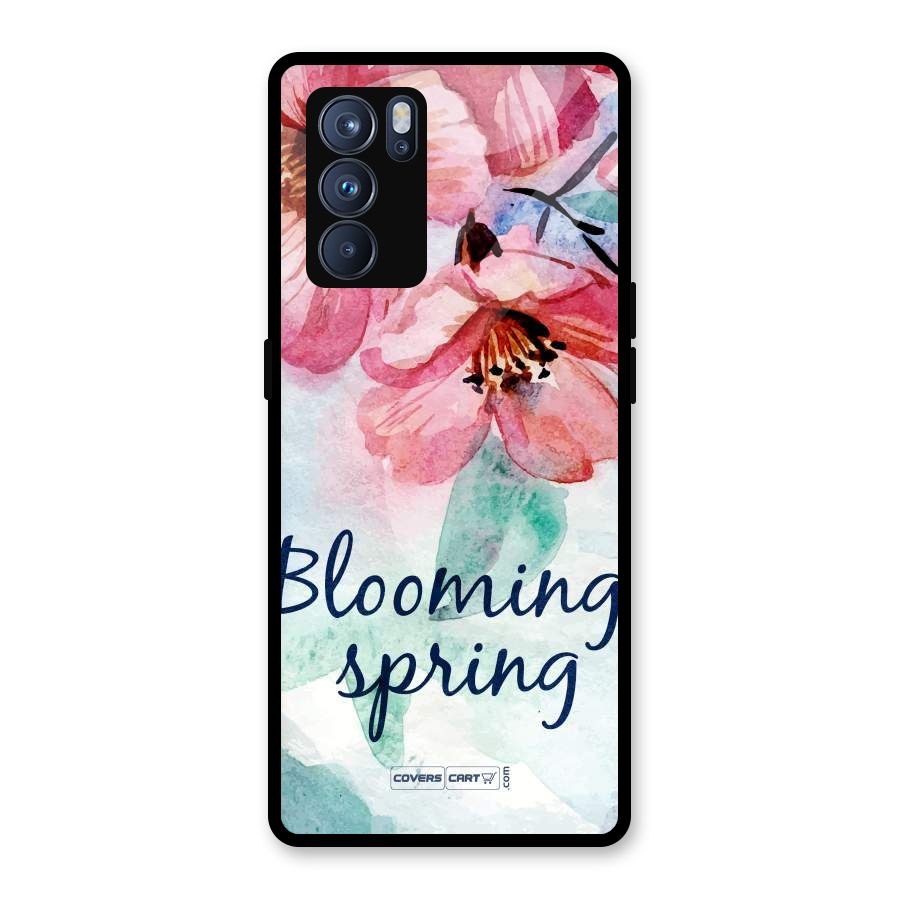 Blooming Spring Glass Back Case for Oppo Reno6 Pro 5G