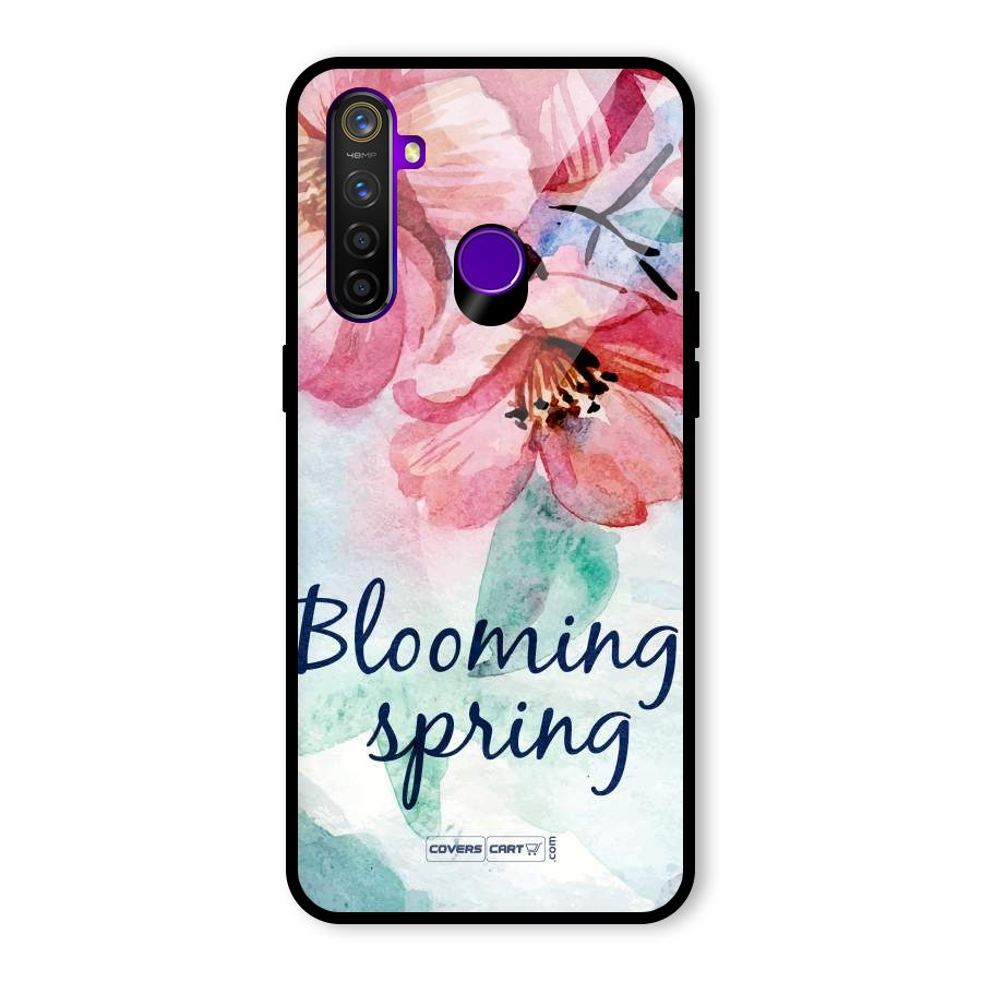 Blooming Spring Glass Back Case for Realme 5 Pro