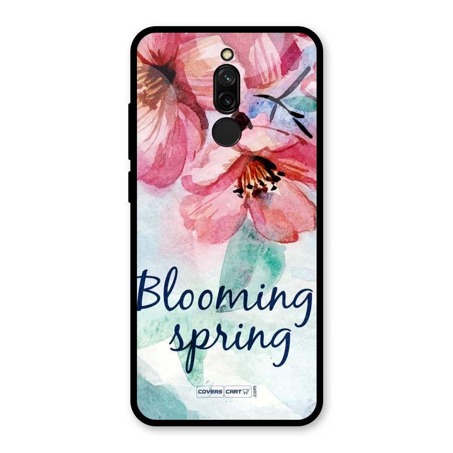 Blooming Spring Glass Back Case for Redmi 8