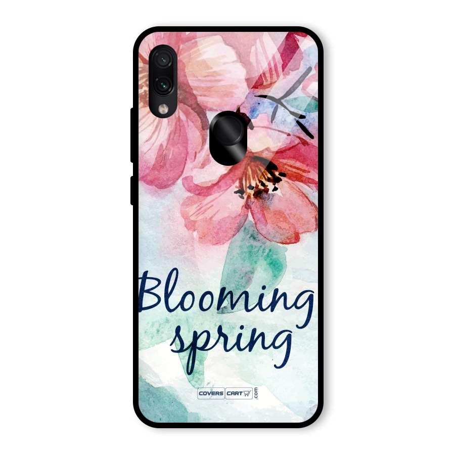 Blooming Spring Glass Back Case for Redmi Note 7 Pro
