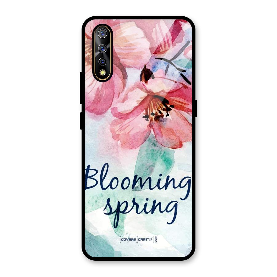Blooming Spring Glass Back Case for Vivo S1