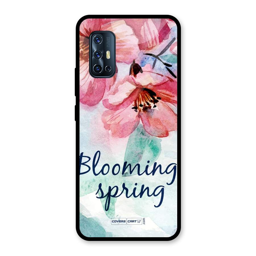 Blooming Spring Glass Back Case for Vivo V17