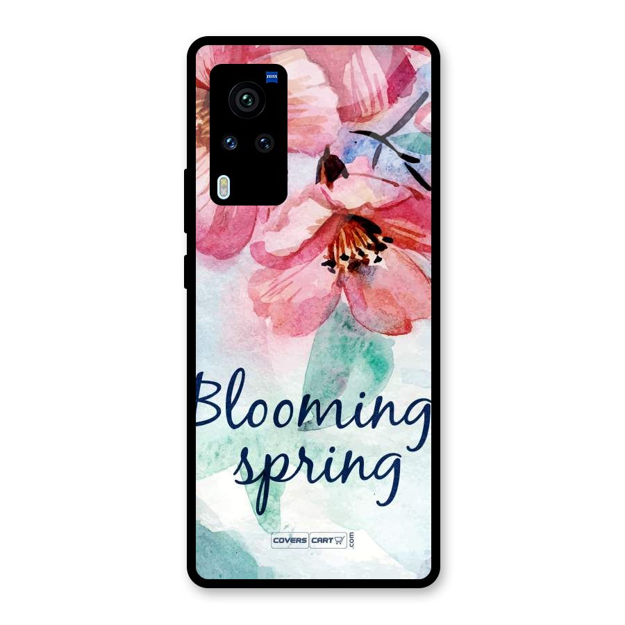 Blooming Spring Glass Back Case for Vivo X60 Pro