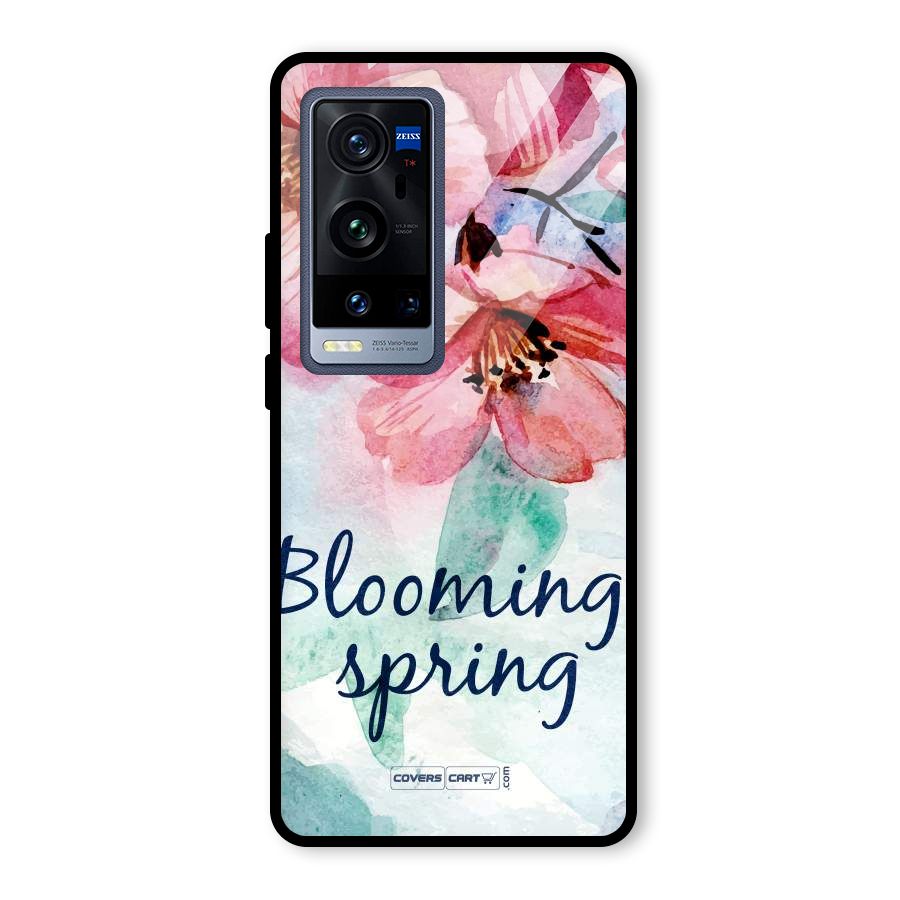 Blooming Spring Glass Back Case for Vivo X60 Pro Plus