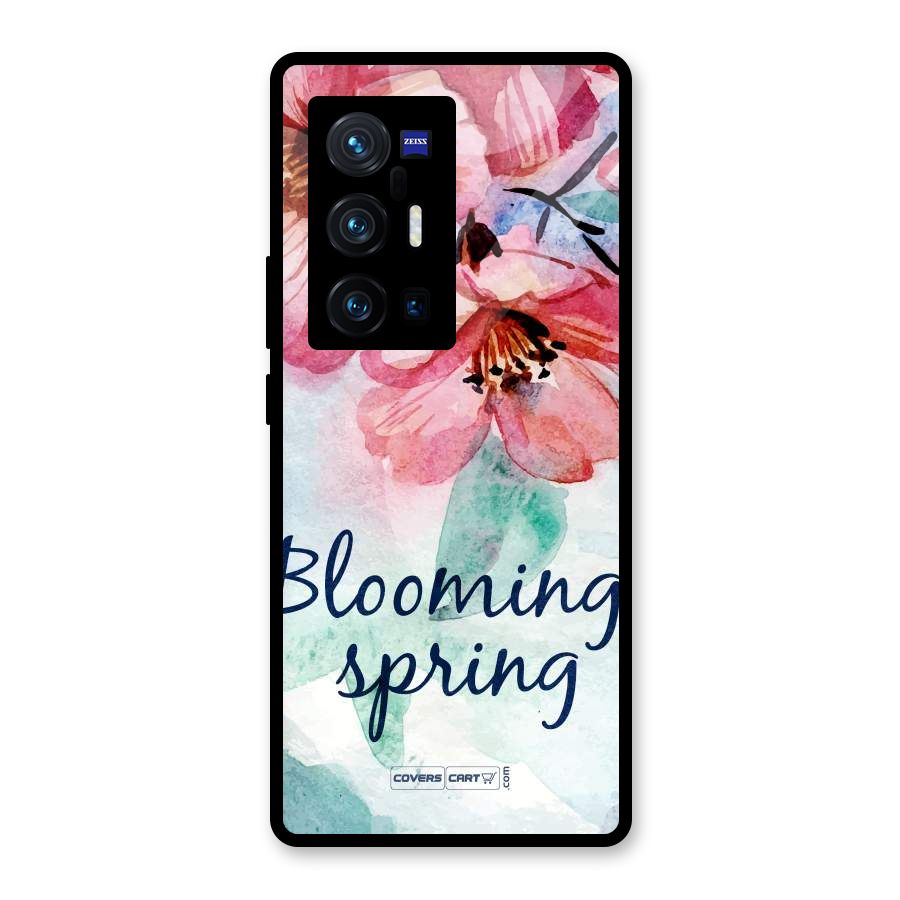 Blooming Spring Glass Back Case for Vivo X70 Pro Plus