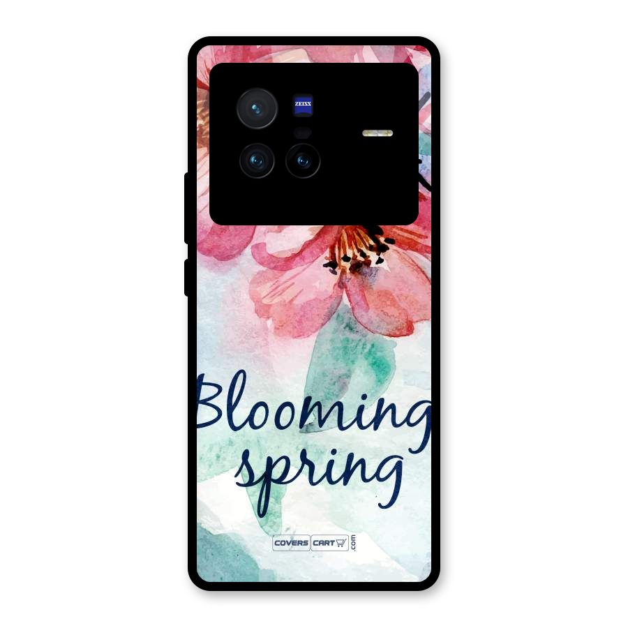 Blooming Spring Glass Back Case for Vivo X80