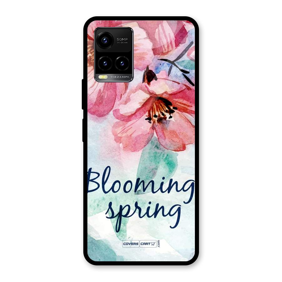 Blooming Spring Glass Back Case for Vivo Y21A