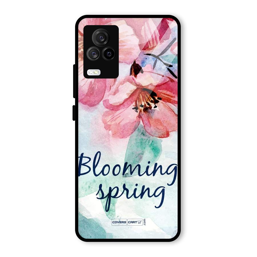 Blooming Spring Glass Back Case for Vivo iQOO 7 Legend 5G