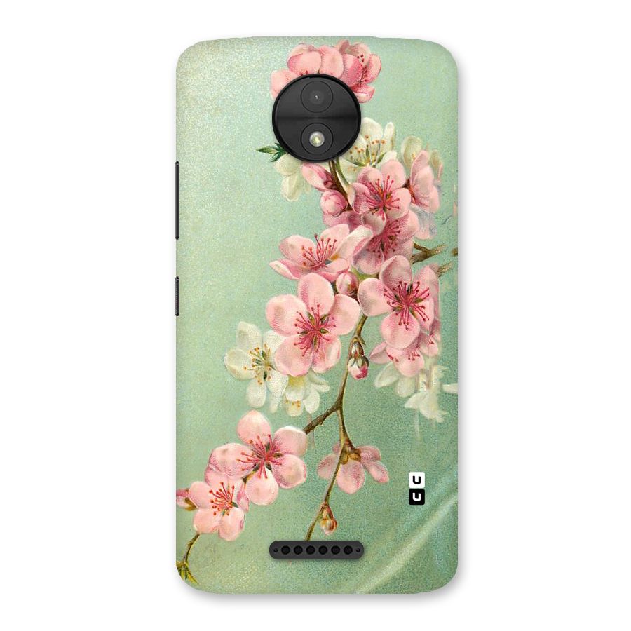 Blossom Cherry Design Back Case for Moto C