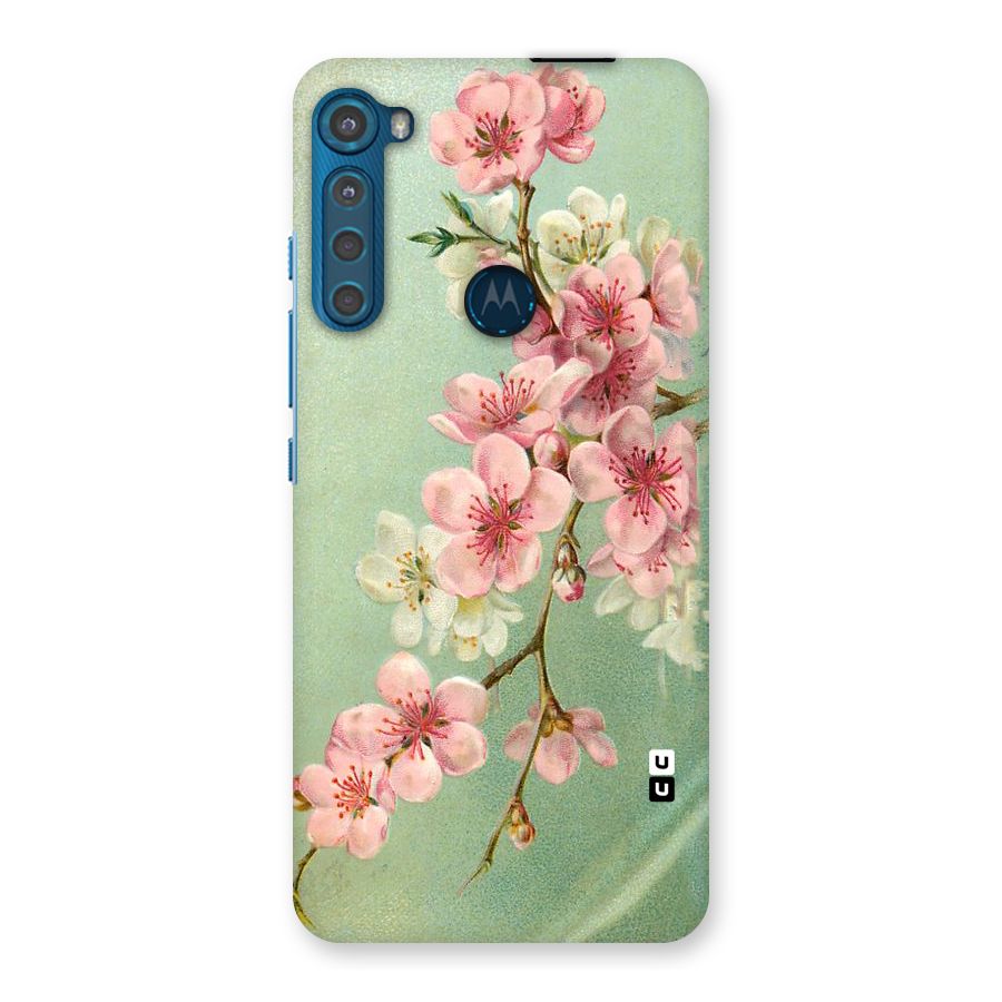 Blossom Cherry Design Back Case for Motorola One Fusion Plus