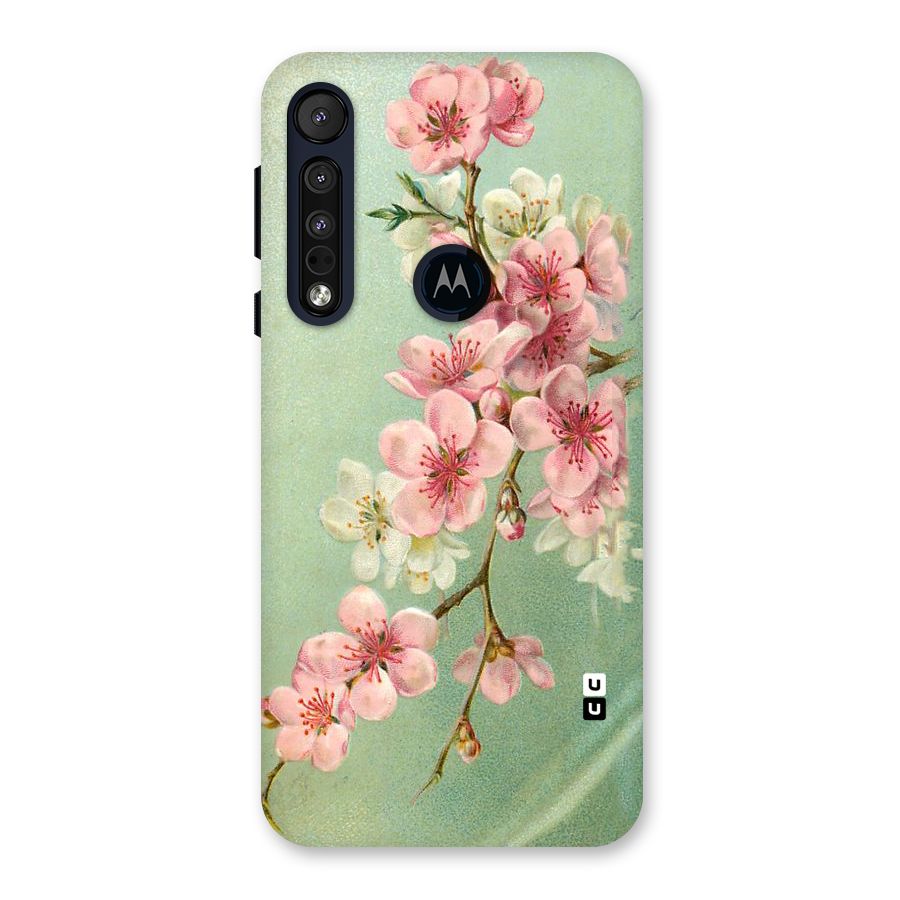 Blossom Cherry Design Back Case for Motorola One Macro