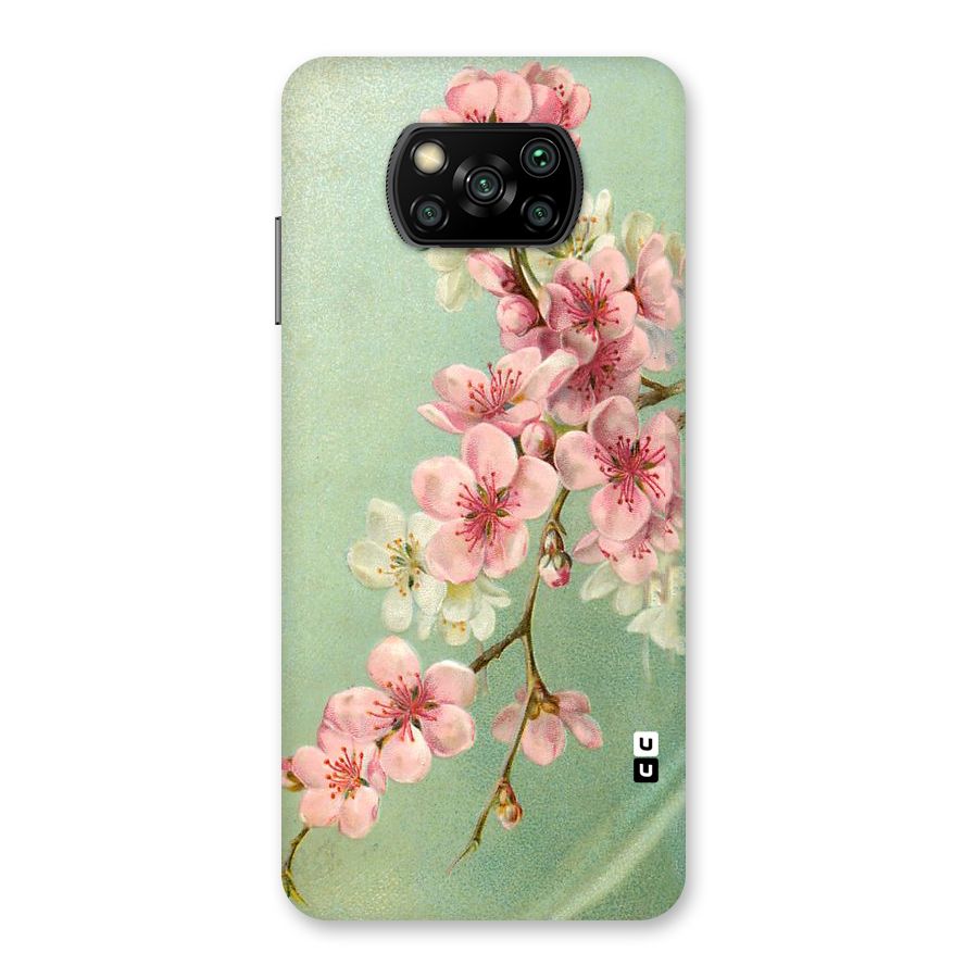 Blossom Cherry Design Back Case for Poco X3