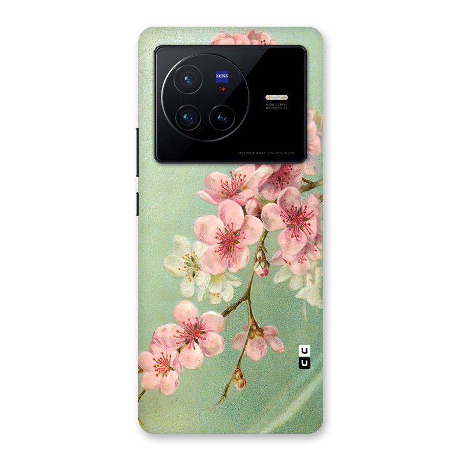 Blossom Cherry Design Back Case for Vivo X80