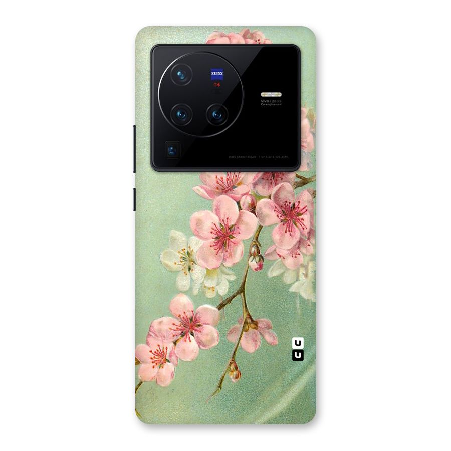 Blossom Cherry Design Back Case for Vivo X80 Pro
