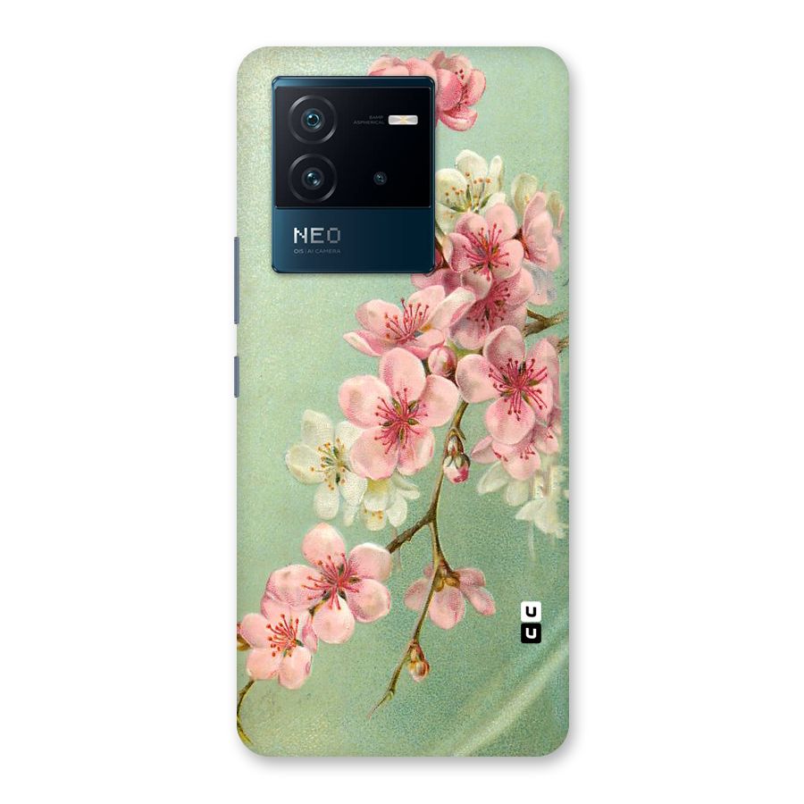 Blossom Cherry Design Back Case for Vivo iQOO Neo 6 5G