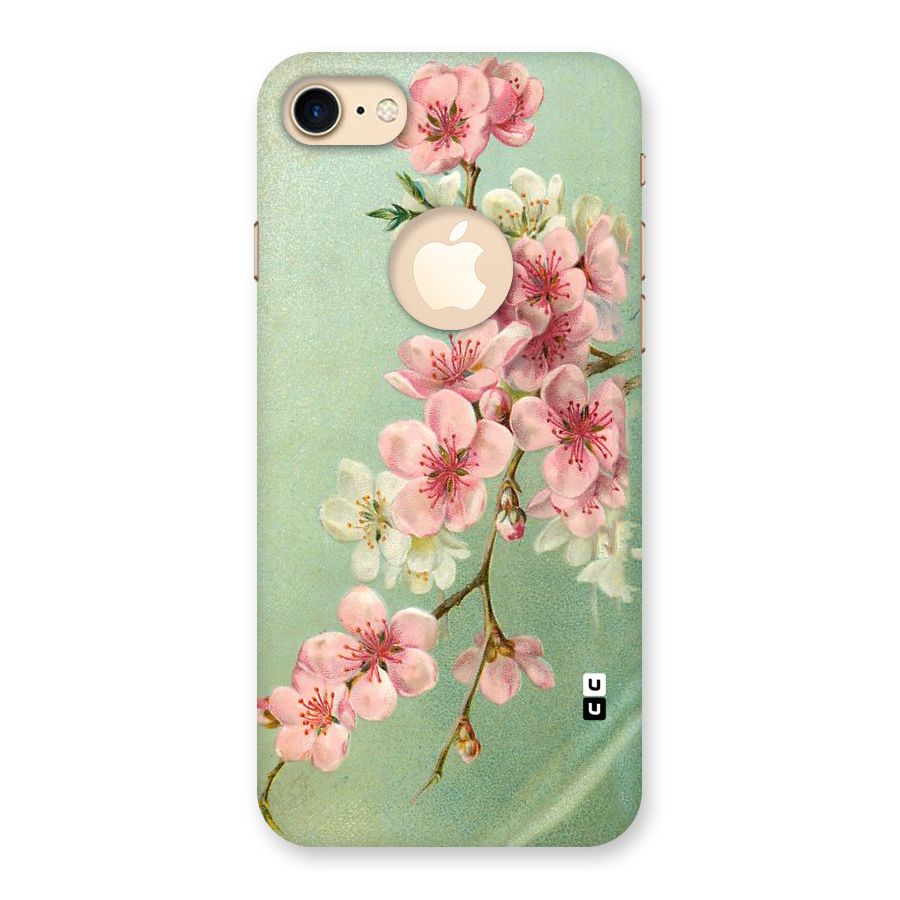 Blossom Cherry Design Back Case for iPhone 7 Logo Cut