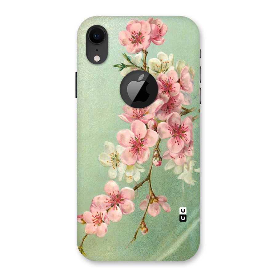 Blossom Cherry Design Back Case for iPhone XR Logo Cut