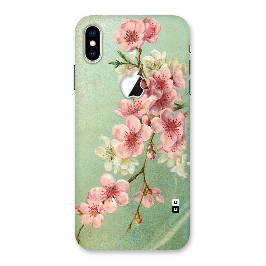Blossom Cherry Design Back Case for iPhone XS Max Apple Cut