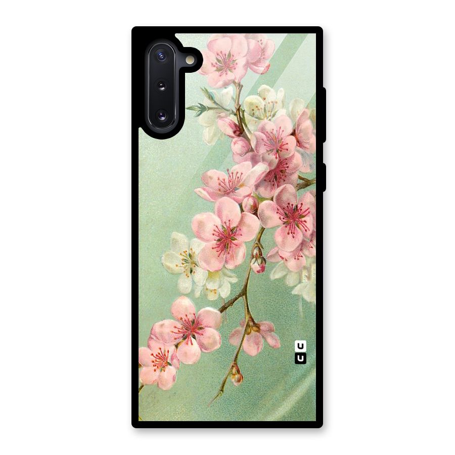 Blossom Cherry Design Glass Back Case for Galaxy Note 10