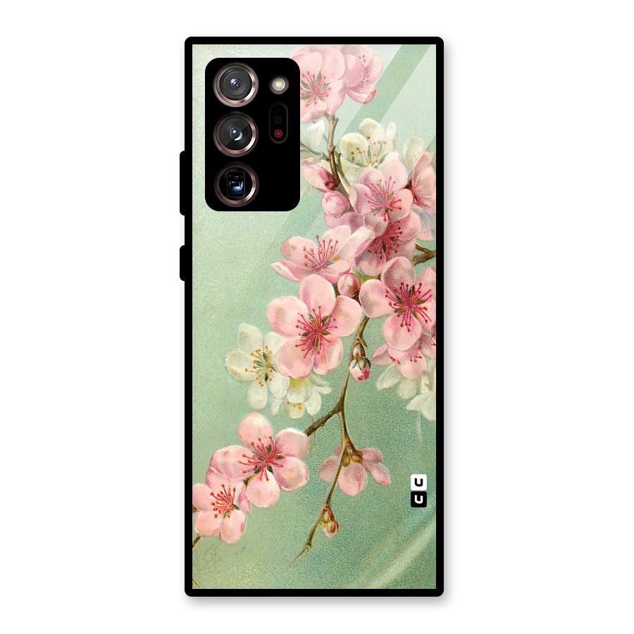 Blossom Cherry Design Glass Back Case for Galaxy Note 20 Ultra